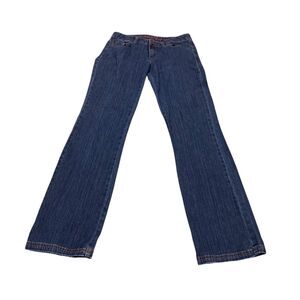 Prana Womens Dark Wash Organic Cotton Staright Leg Denim Jeans 4 Boho Outdoors